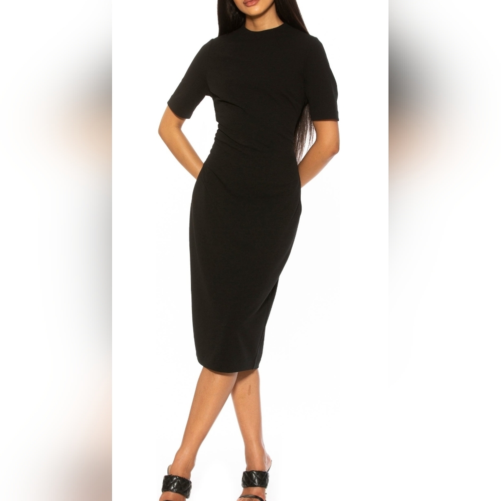 Alexia Admor Classic Black Midi Dress